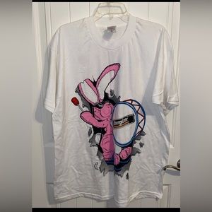 Vintage 90s FOTL Energizer Bunny Shirt Crewneck unisex XL 2 Sided NWOT